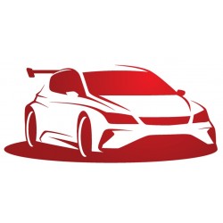 Sticker voiture relief noir