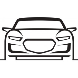 Sticker voiture sport rouge