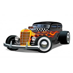 Sticker voiture course 1