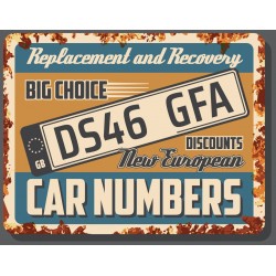 Sticker car service rouillé