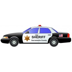 Sticker voiture bleue marine