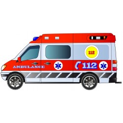 Sticker voiture police call 911