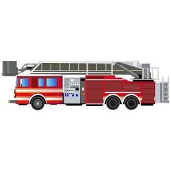Sticker ambulance colorée 112