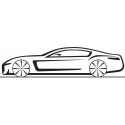 Sticker voiture rouge