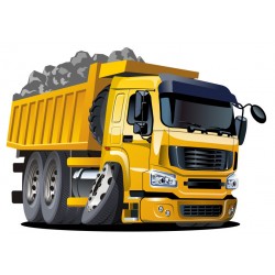 Sticker 4x4 jaune noir