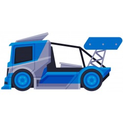 Sticker camion bois bidon