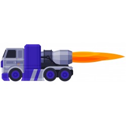 Sticker camion violacé gris