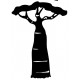 Sticker arbre noir