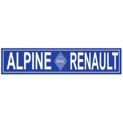 Stickers Alpine bandeau noir et blanc