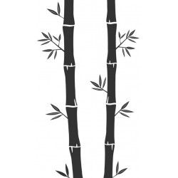 Sticker bambou noir