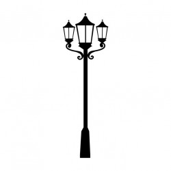 Sticker lampadaire mur