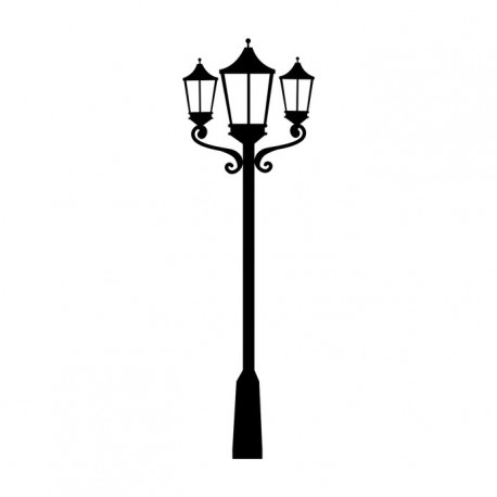 Sticker lampadaire mur