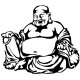 Sticker bouddha lotus