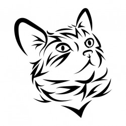 Sticker chat pensif