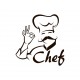 Sticker chef cravate