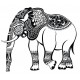 Sticker éléphant branche