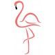 Sticker flamant noir