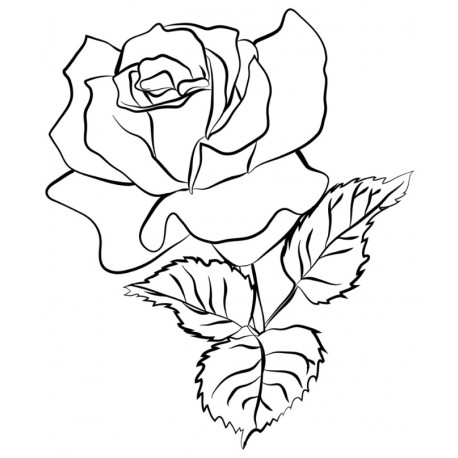 Sticker rose fermée