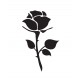 Sticker rose fine