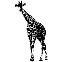 Sticker girafe penchée