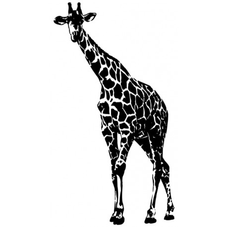 Sticker girafe penchée