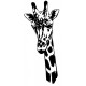 Sticker girafe regard