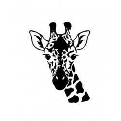 Sticker haut girafe
