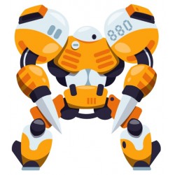 Sticker robot muscle