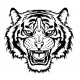 Sticker tête lion