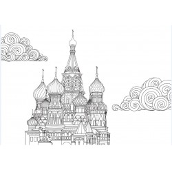 Sticker cathédrale Moscou