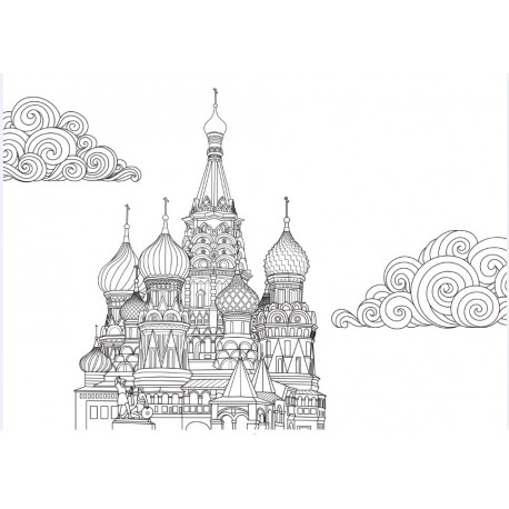 Sticker cathédrale Moscou