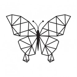 Sticker origami tête cerf