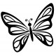 Sticker papillon double