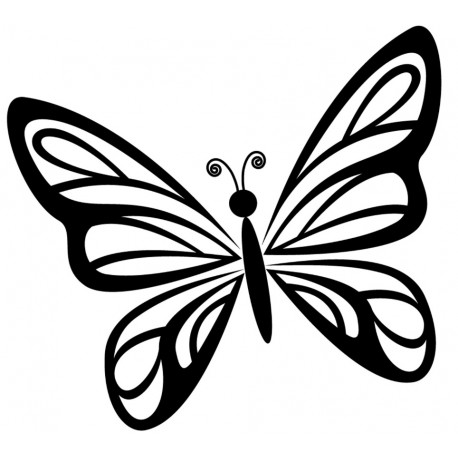 Sticker papillon double