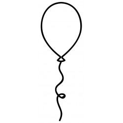 Sticker ballon coeur
