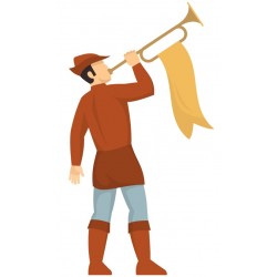 Sticker chevalier mystere