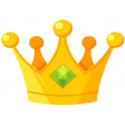 Sticker couronne de princesse