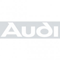 Stickers Audi logo blanc