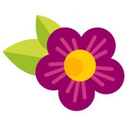 Sticker fleur pour princesse