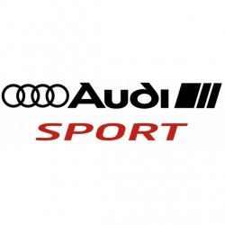 Stickers Audi (nom + logo)