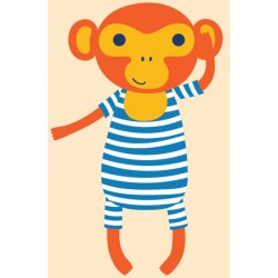 Sticker cirque bonbon bleu