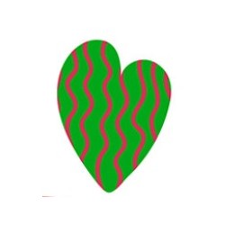 Sticker coeur pastille point