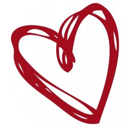 Sticker coeur avec cercle