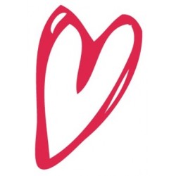 Sticker coeur rouge
