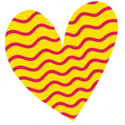 Sticker coeur poids vert