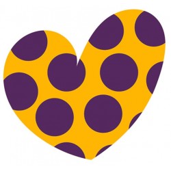 Sticker coeur poids vert