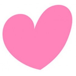 Sticker coeur bleu