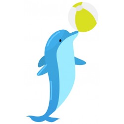 Sticker dauphin plonge
