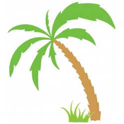 Sticker cactus avec rochers