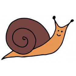 Sticker escargot voiture fusée